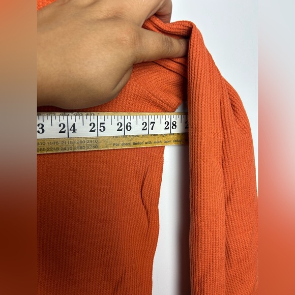 Roaman’s Blouse Top Henley Long Sleeve Thermal Waffle Plus Size 22-24 1X - Picture 5 of 9